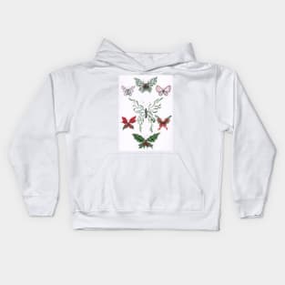 Holiday Butterflies Kids Hoodie